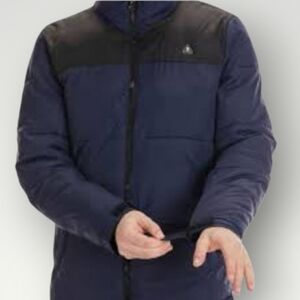 G.H. Bass & Co. Ultra Loft Insulated Puffer Jacket Mens XL Navy Black Lightweigh